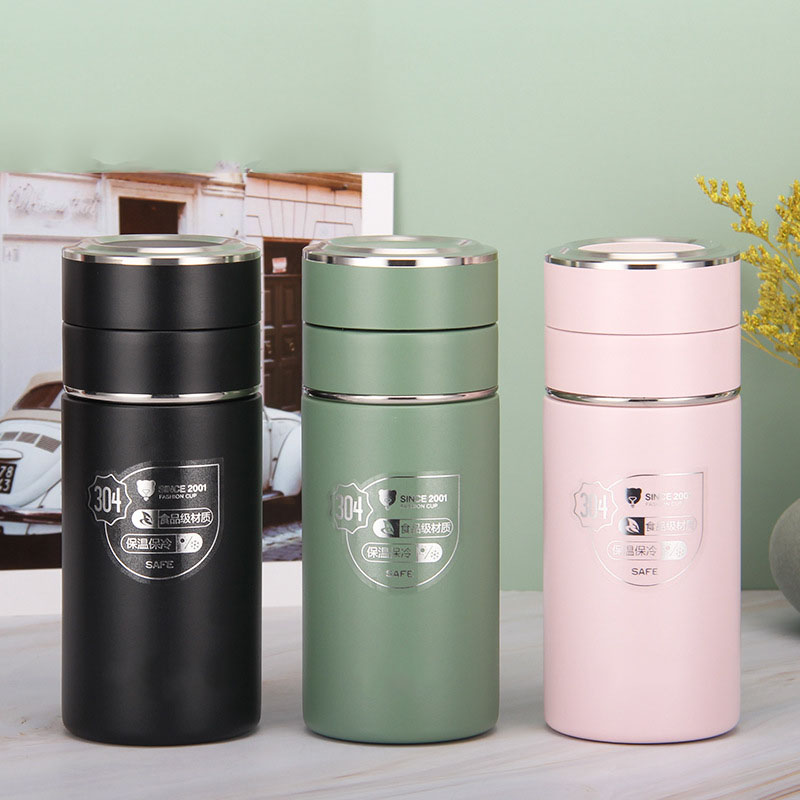 304不銹鋼男女式茶水分離保溫杯時尚小巧便攜泡茶水杯KD48
